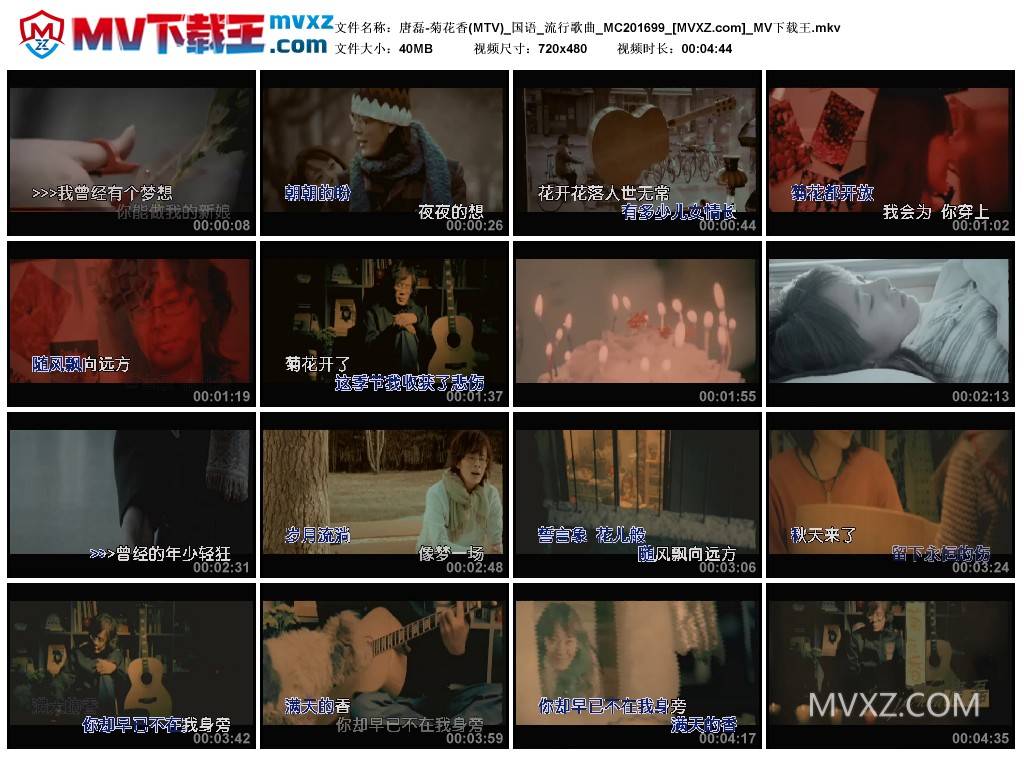 唐磊-菊花香(MTV)_国语_流行歌曲_MC201699